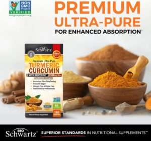 Ultra Potent Turmeric Curcumin with Bioperine - 1500mg, 95% Curcuminoids - Joint Support - 180 Capsules