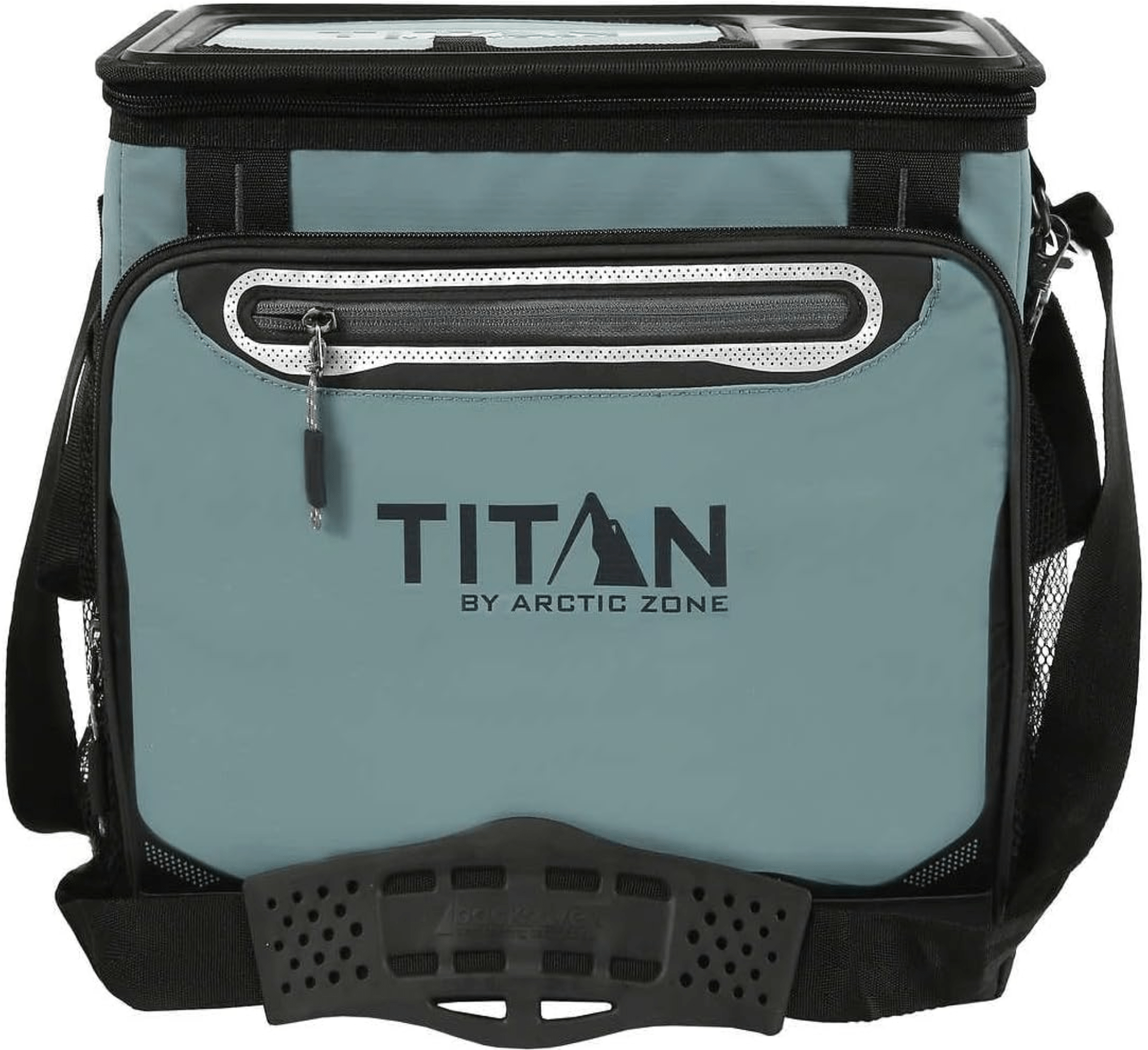 Titan Deep Freeze Cooler Zipperless Hardbody Cooler - Deep Freeze Insulation, HardBody Liner, and SmartShelf Green
