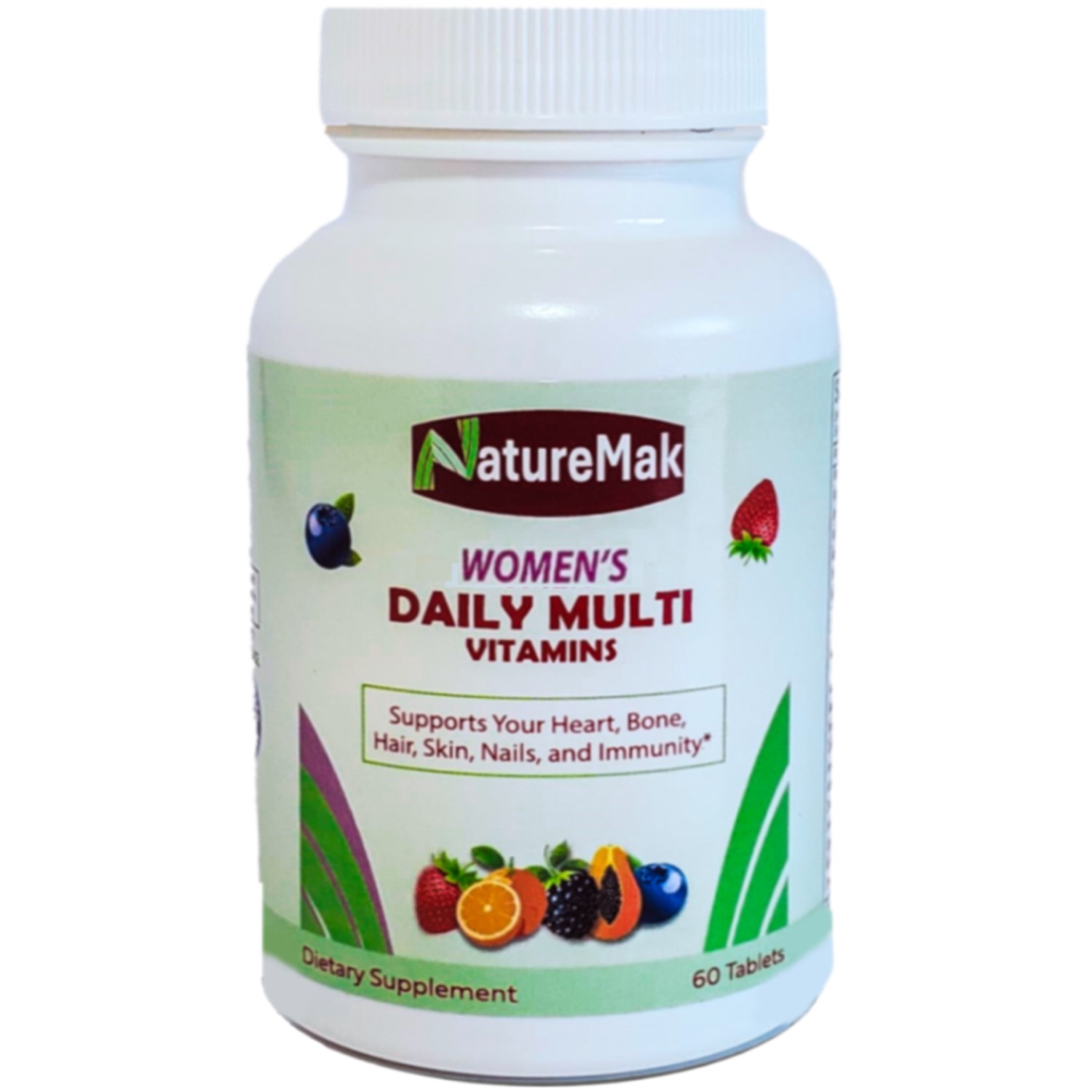 NatureMak Multivitamins for Women With Iron & B-Vitamins Supports Immunity, Bone, & Hair– 60 Tablets