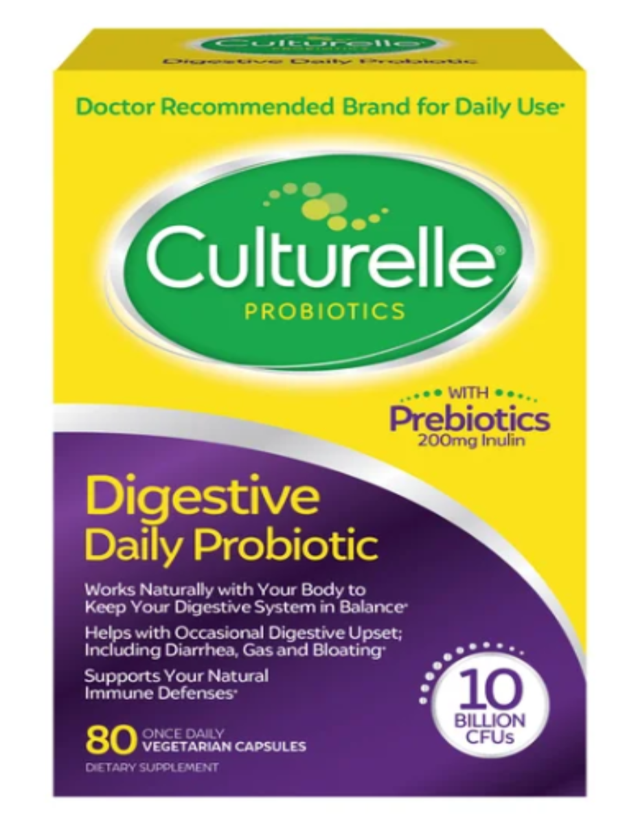 Culturelle Digestive Health Probiotic, 80 Vegetarian Capsules