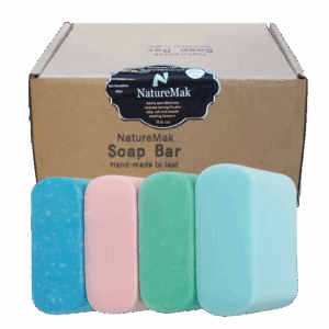 Soap Bar Made in USA with Bentonite Clay Natural Organic Hand-made Moisturizing Cleansing bar for Sensitive Skin Face Body for Men Women Mild Fragrance, 4-Pack, 6 oz each bar